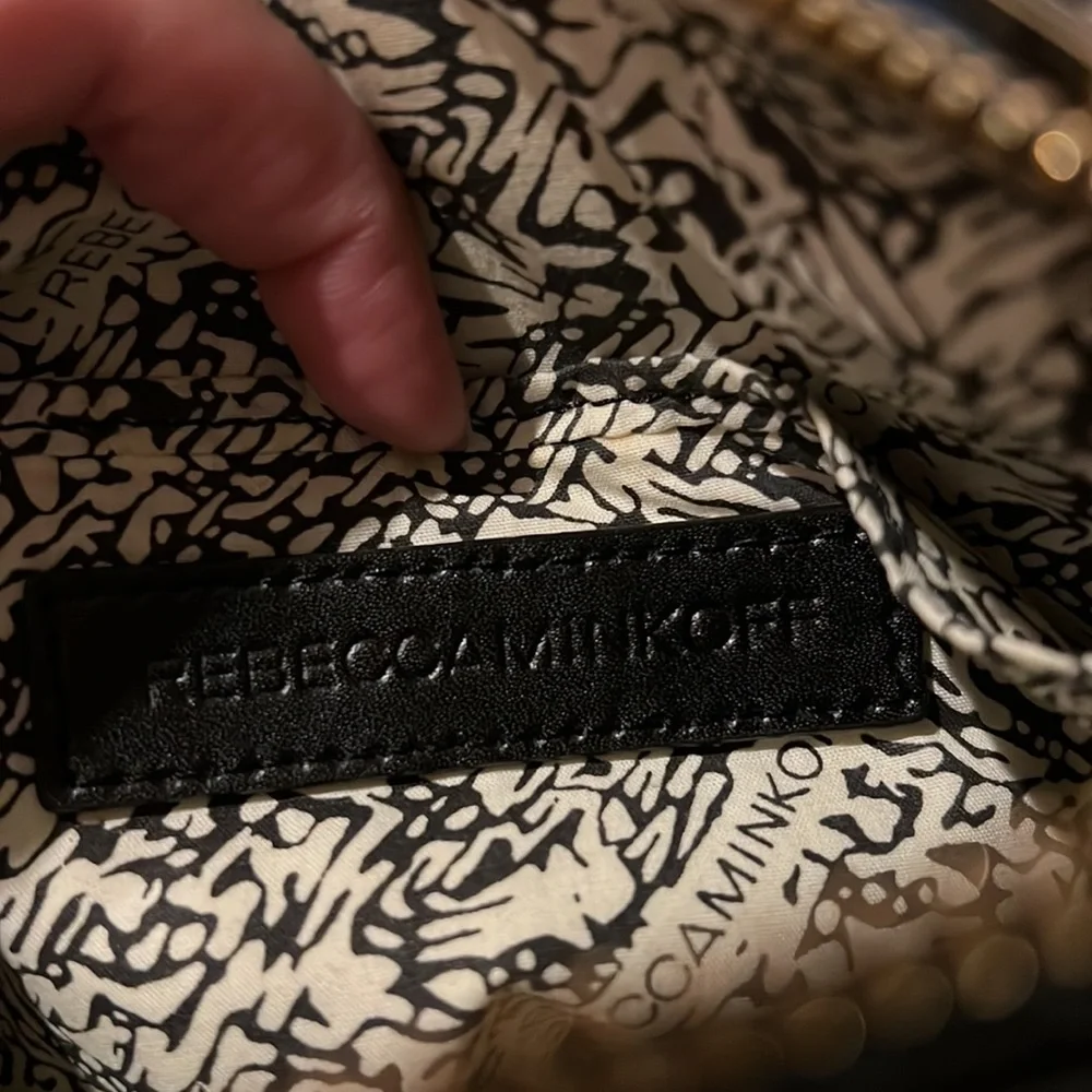 Authentic. Rebecca Minkoff Return of the M.A.C. Black Leather Crossbody. - Picture 6 of 8